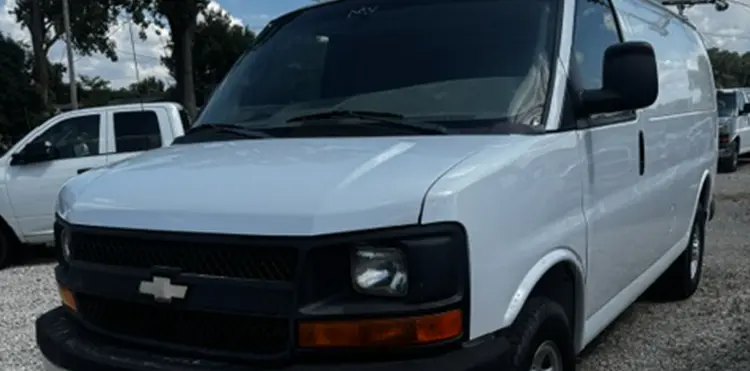 2016 Chevy Express front left view