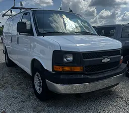 2016 Chevy Express front right view
