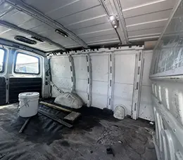 2016 Chevy Express back interior to door