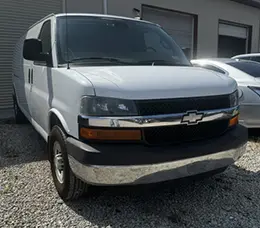 2020 Chevy Express front left view